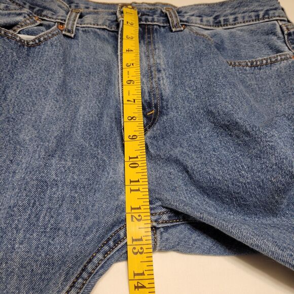 Levi's 505 Men's Jeans Size 36x32, Medium Blue Denim, Regular Fit, Straight Leg - Picture 9 of 11
